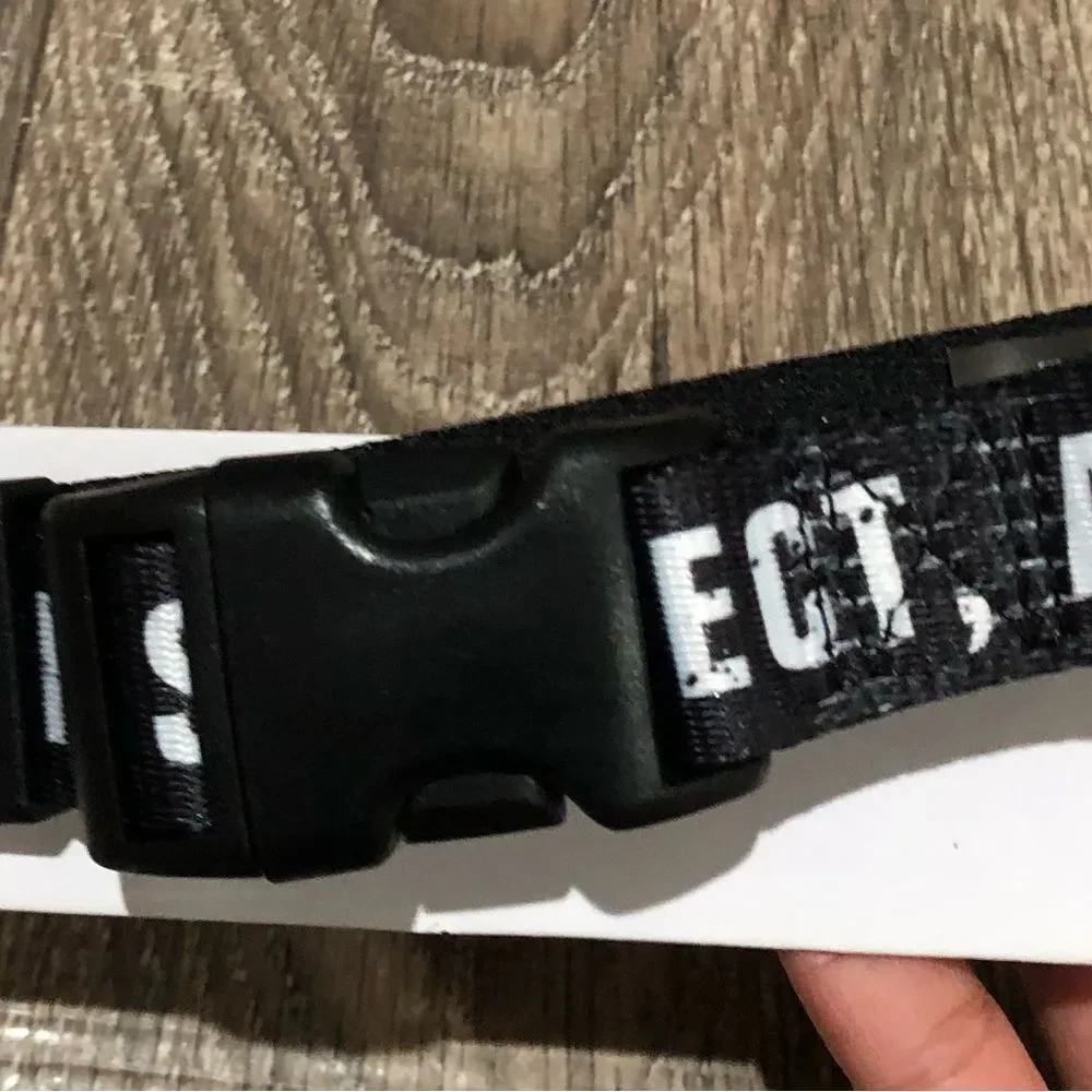 NEW Star Wars Mandalorian Collar Size Medium Black and White Pet Collar